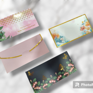 Customised Gift Envelopes | Golden Foil & Matte Finish Gift Envelopes