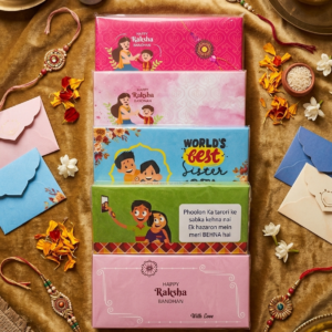 Custom Rakhi Gift Envelopes | Premium Raksha Bandhan Gift Envelopes