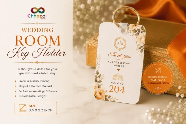 room key holder for wedding printing service