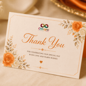 Custom Wedding Thank You Cards