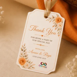 Wedding Room Hamper Tags