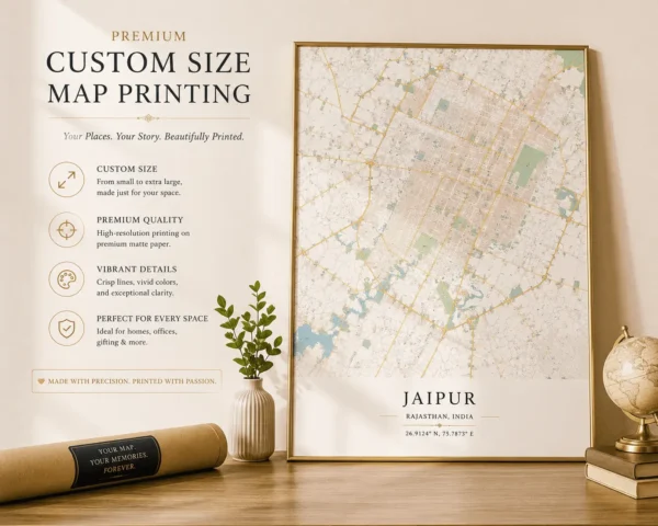 Custom Size Map Printing