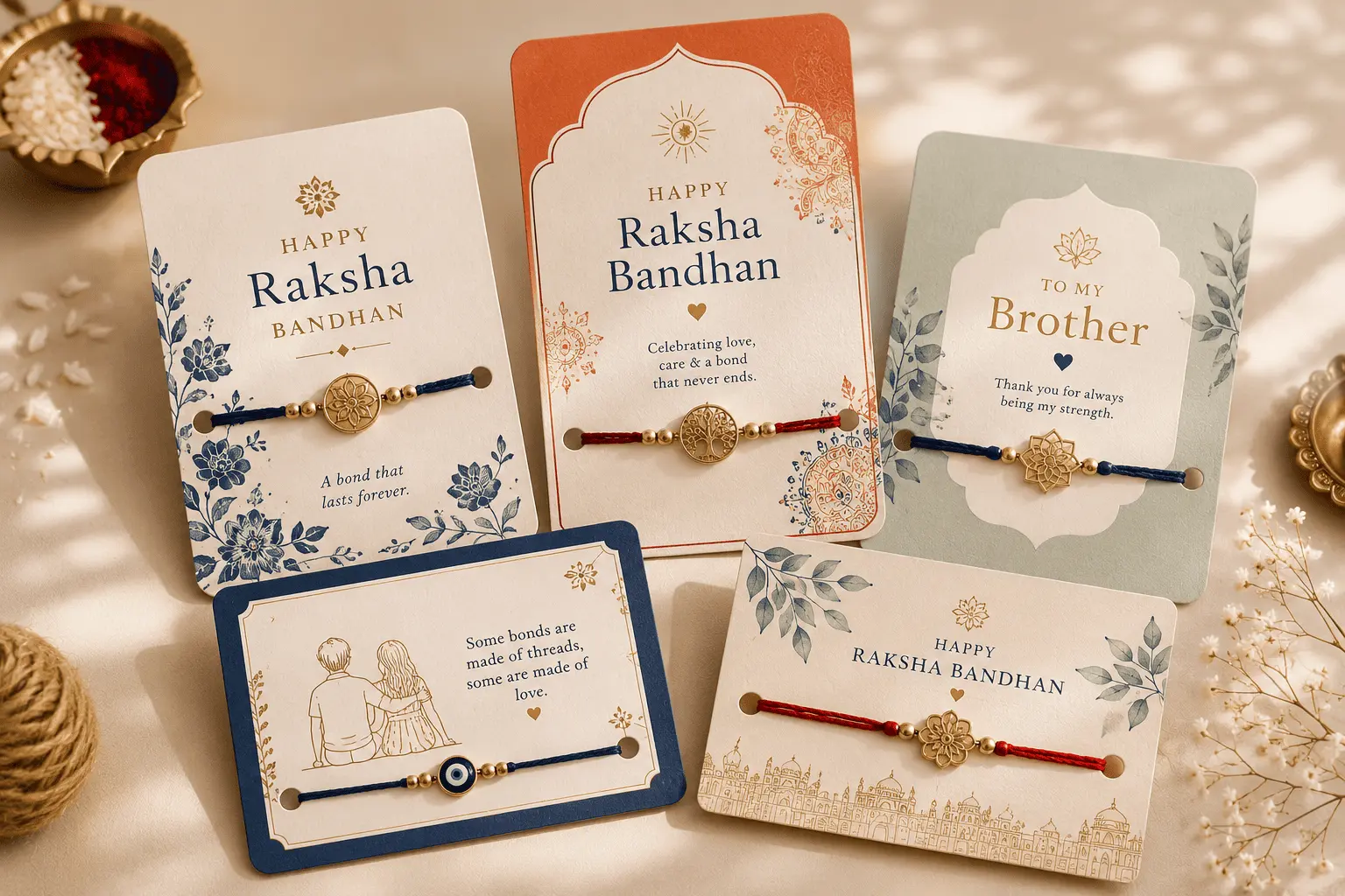 Custom Rakhi Packing Cards