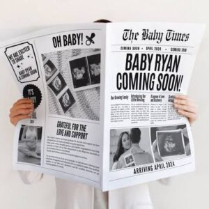 Baby Announcement Newspaper