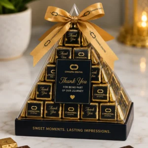 chhapai digital custom chocolate pyramid