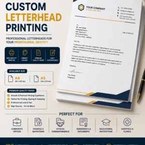 chhapai digital letter head custom printed